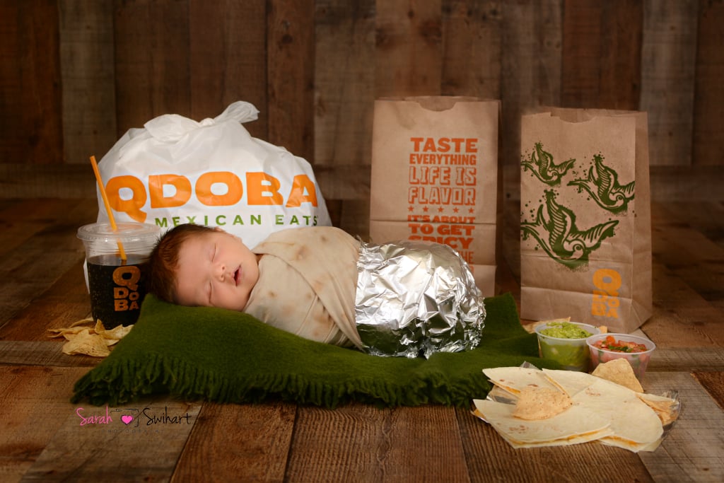 Sebastian's Qdoba-Themed Newborn Photo