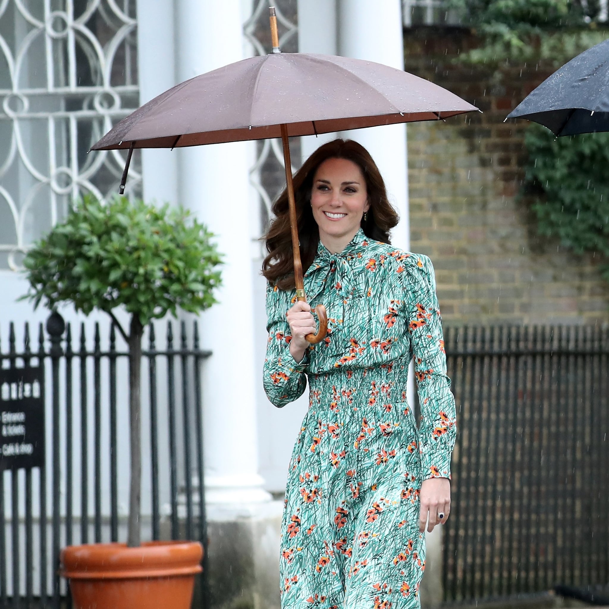 Kate Middleton Wearing Prada Poppy Print Dress | POPSUGAR Fashion