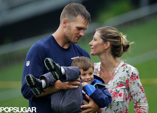 Tom Brady and Gisele Bundchen at Patriots Practice | POPSUGAR Celebrity