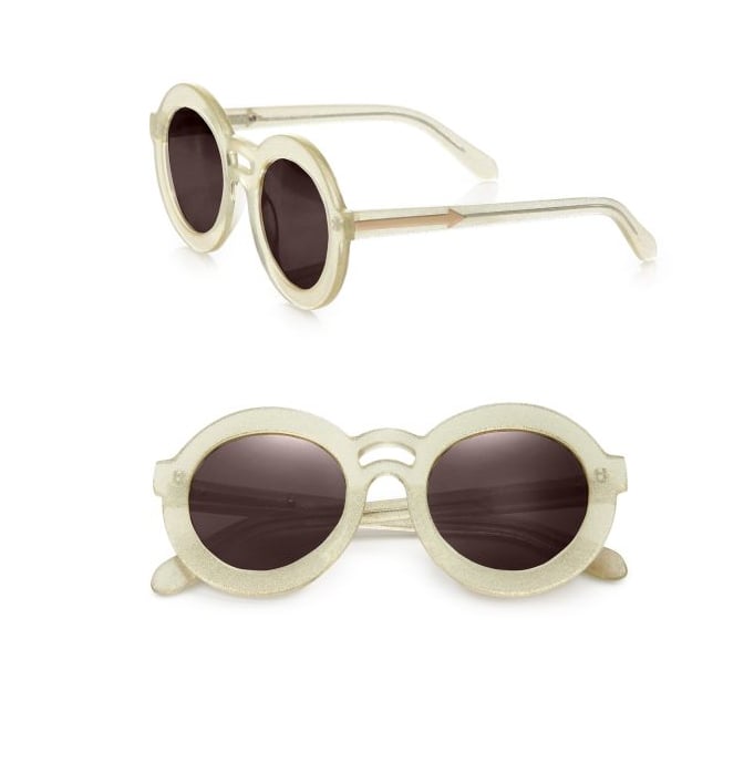 Karen Walker Joyous Plastic Round Sunglasses/Gold Mirror ($250)