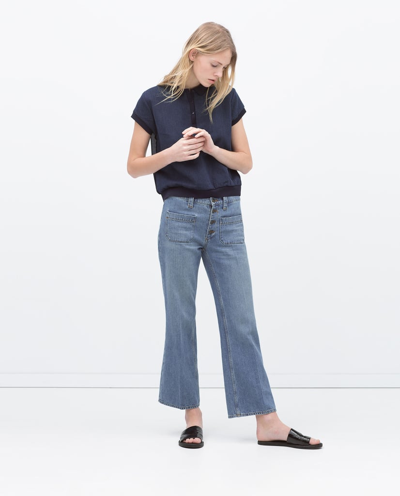 Zara Short Flared Jeans ($80) | Spring Denim Trends 2015 | POPSUGAR ...