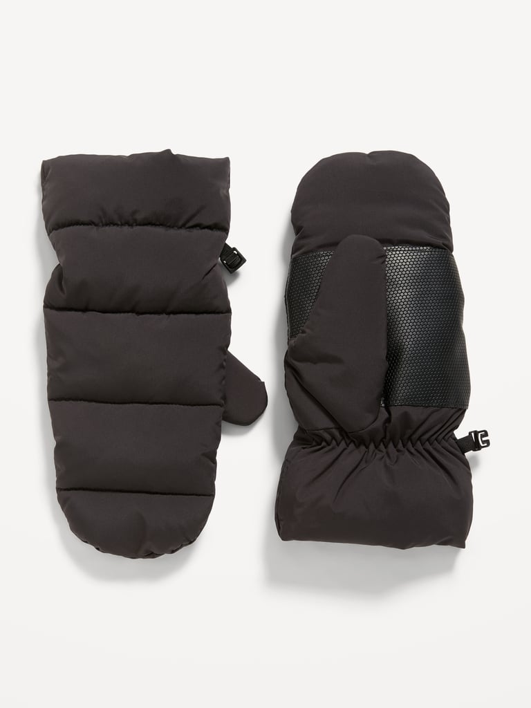 Old Navy Men's Water-Resistant Puffer Snow Mittens