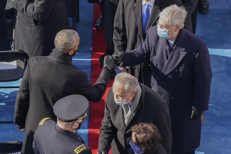 Barack Obama and Mitch McConnell Share a Fist Bump