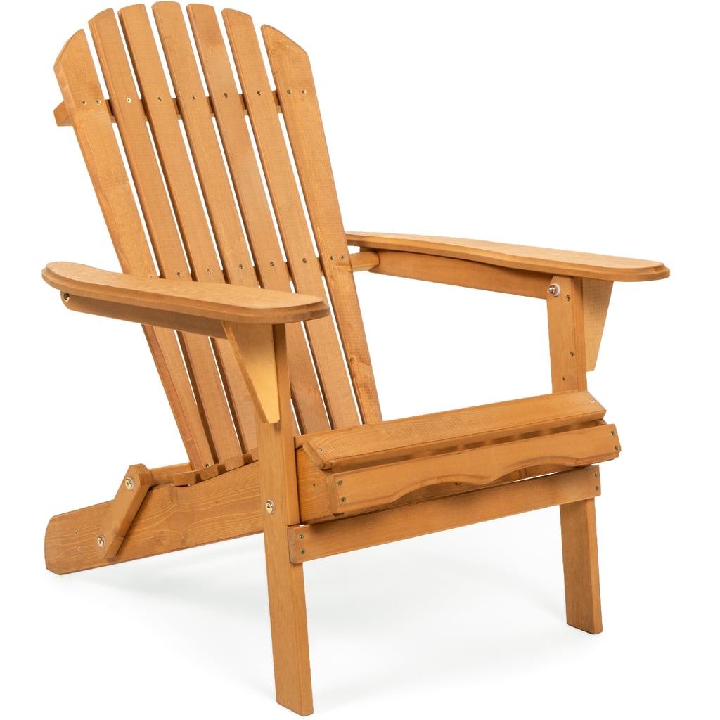 An Outdoor Chair: Folding Wooden Adirondack Chair