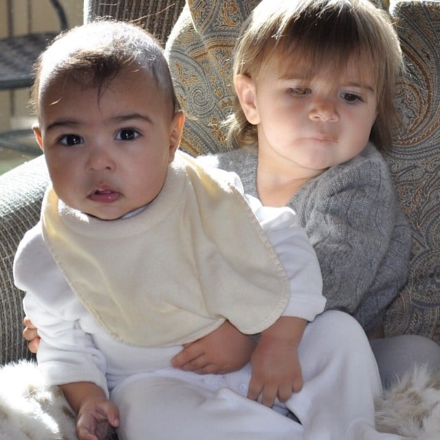 North West got a little support from her older cousin, Penelope Disick.
Source: Instagram user kimkardashian