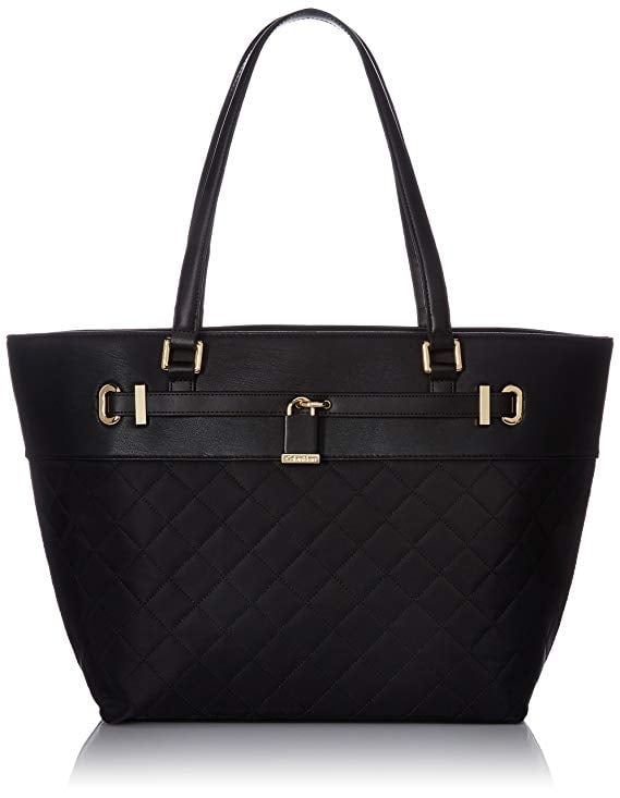 Calvin Klein Lock Quilted Tote