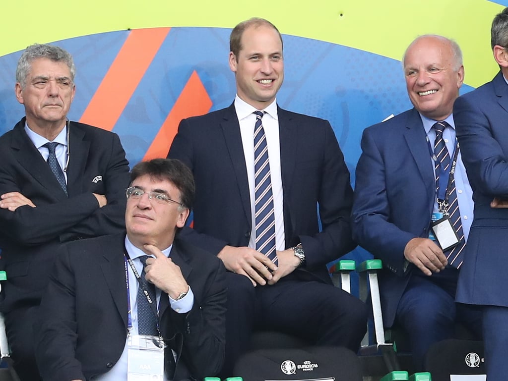 Prince William at Soccer Game in France June 2016