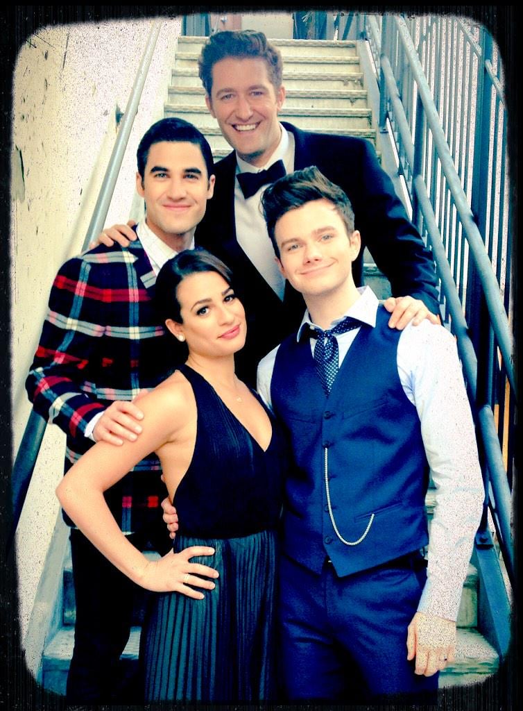 Michele posed with her boys.