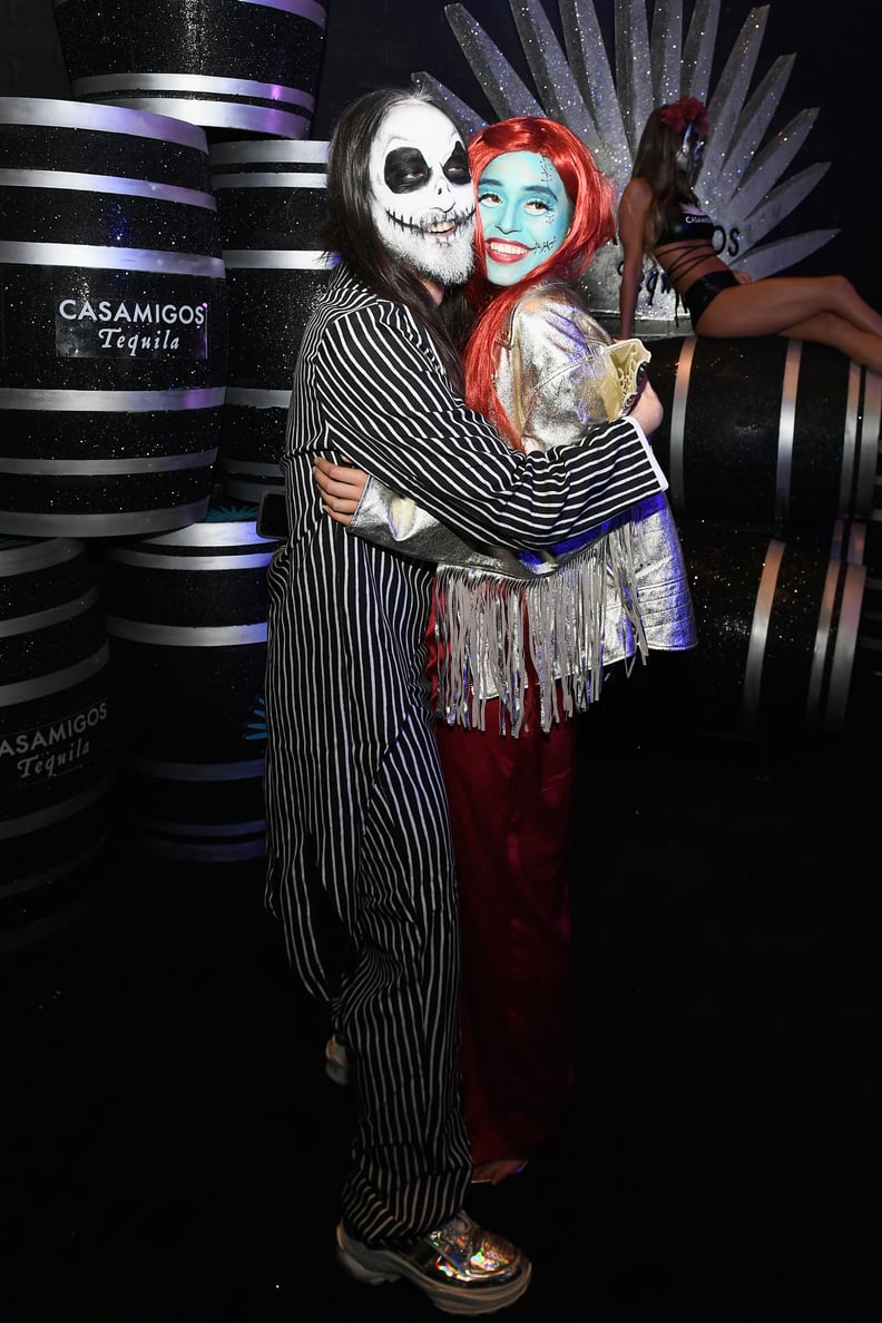 Steve Aoki and Nicole Zimmermann as Jack Skellington and Sally