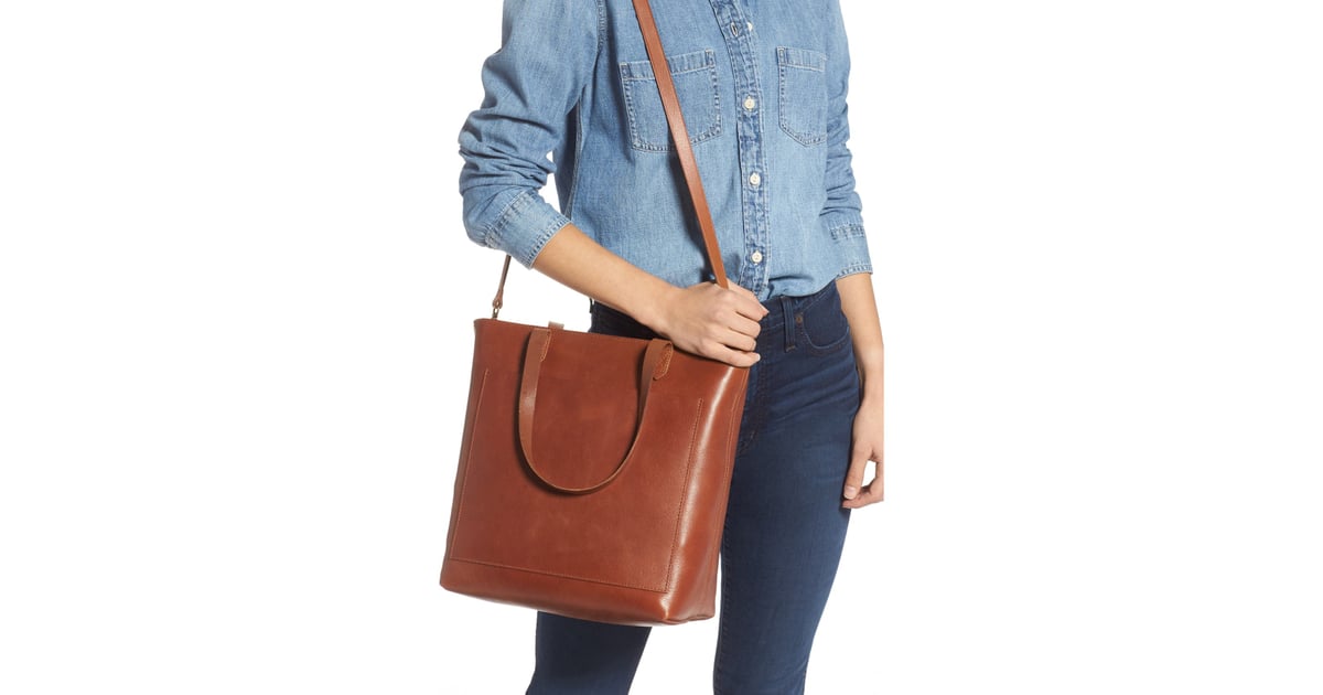 Madewell ZipTop Medium Transport Leather Tote Best Mother's Day