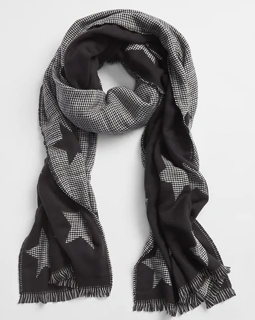 Cozy Pattern Fringe Scarf
