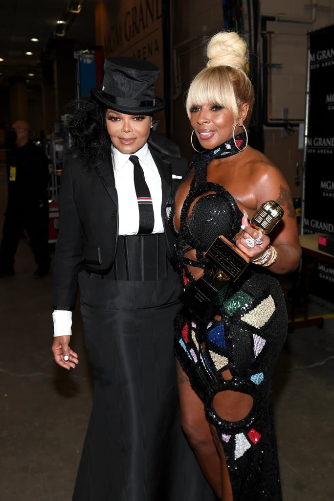 Janet Jackson and Mary J. Blige at the 2022 Billboard Music Awards