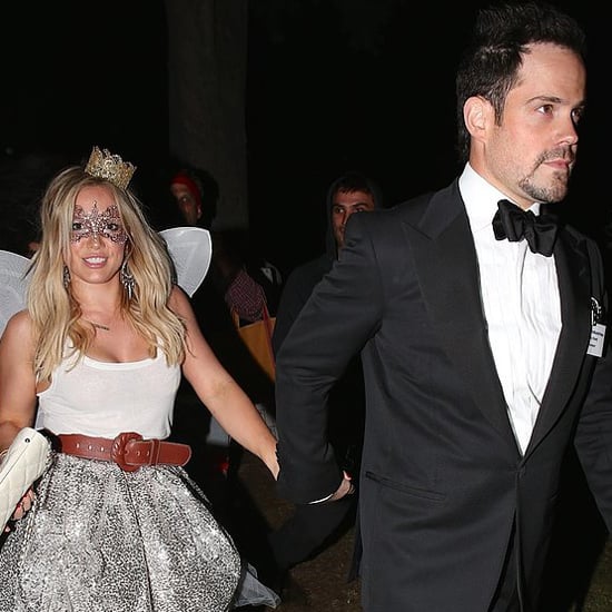 Hilary Duff and Mike Comrie Holding Hands on Halloween