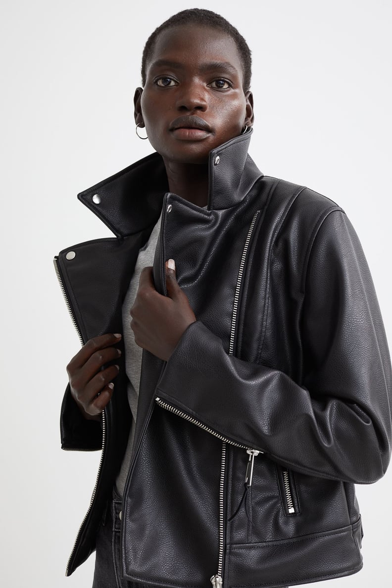 A Classic Fall Staple: Faux Leather Biker Jacket
