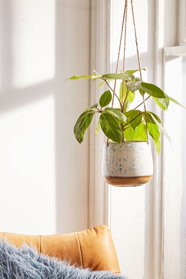 Speckled Ceramic Hanging Planter