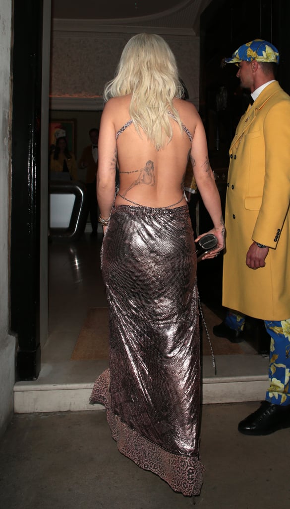 Rita Ora's Girl Tattoo on Her Lower Back