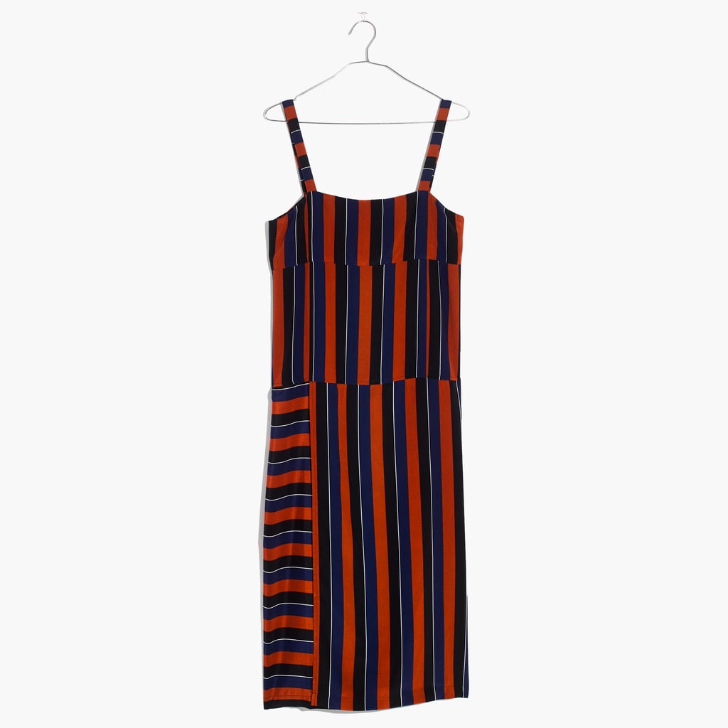 Madewell x No.6 Silk Patchwork Shift Dress in Multi-Stripe ($168)