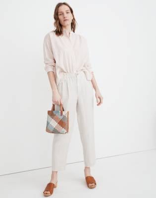 Madewell Linen-Blend Track Trousers