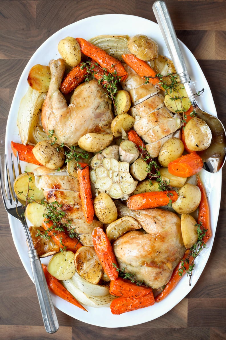 One-Pan Roast Chicken With Carrots and Potatoes