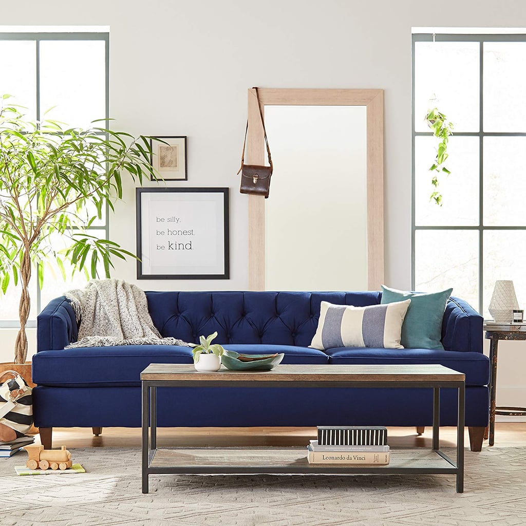 Stone & Beam Leila Tufted Velvet Living Room Sofa Couch