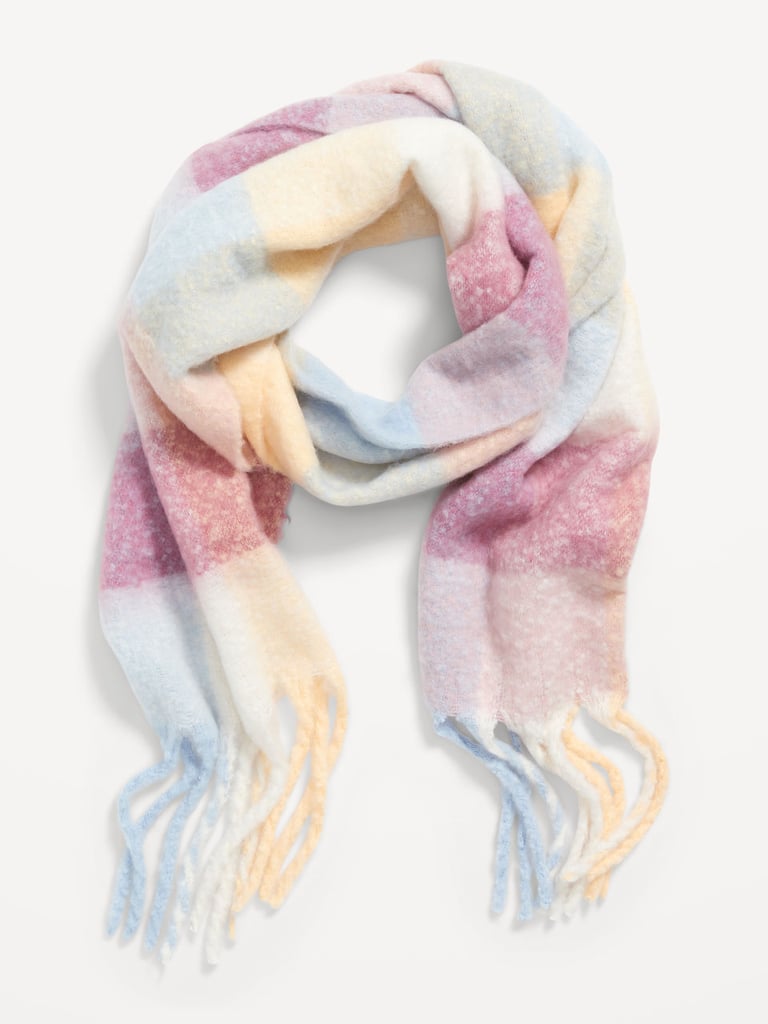 舒适的Soft-Brushed图案的围巾