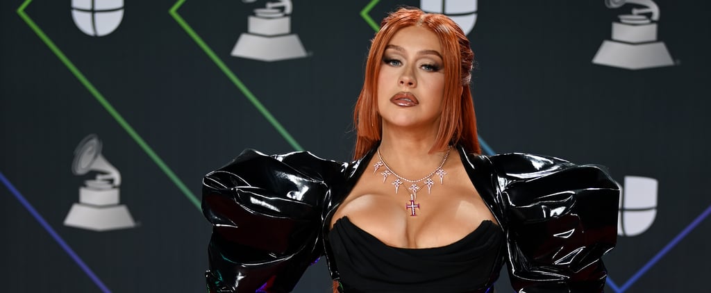 Christina Aguilera Wore a Sexy Black Dress to Latin Grammys