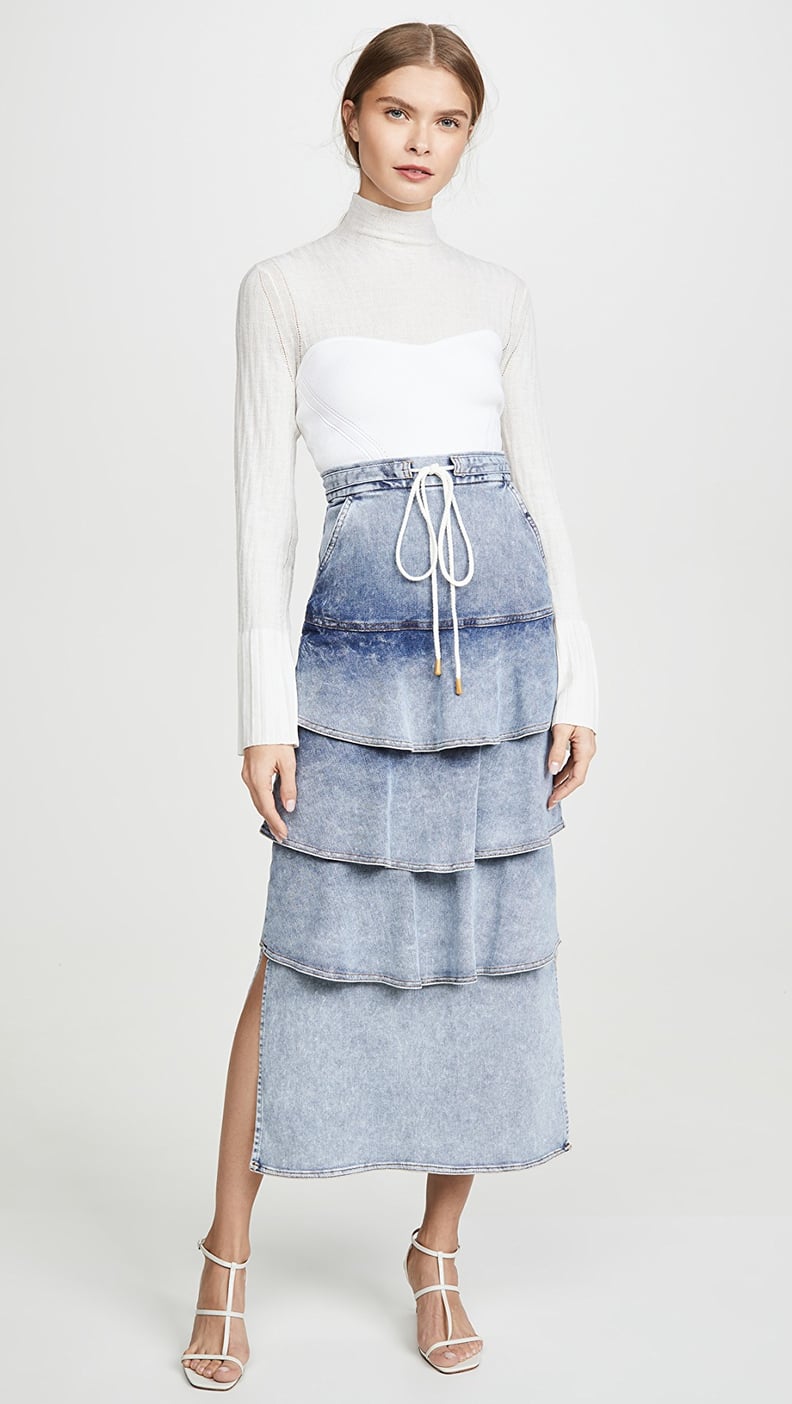 Manning Cartell Australia Bleach Treatment Denim Skirt