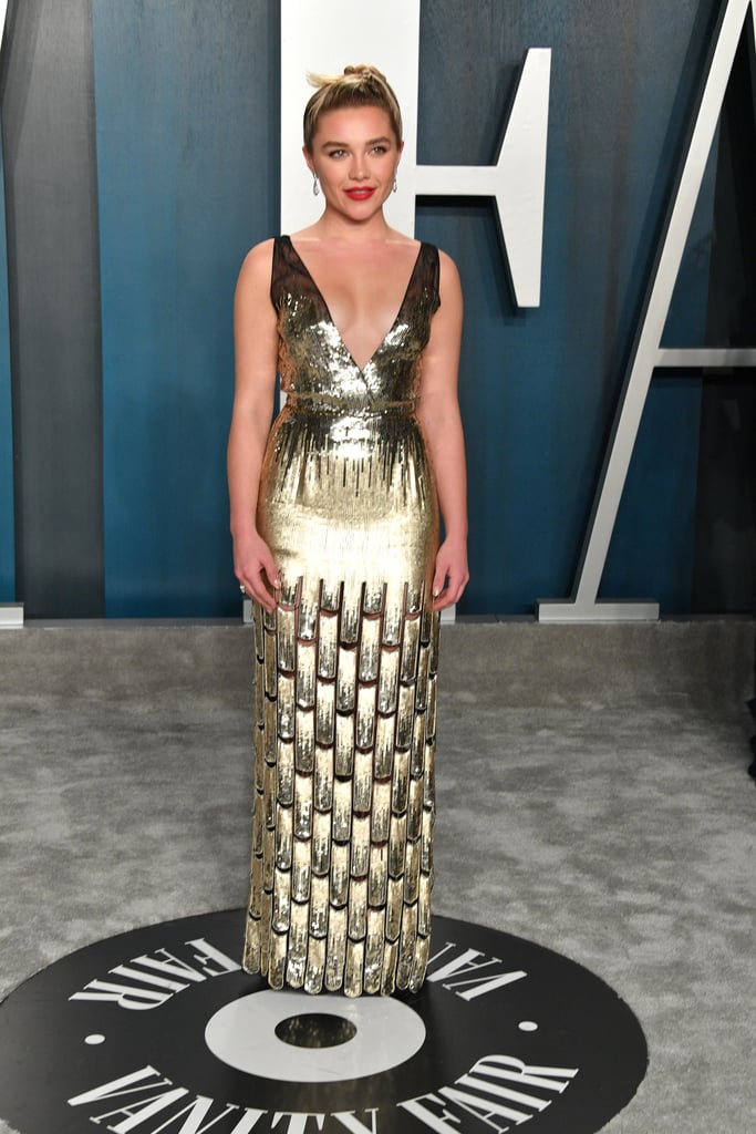 Florence Pugh at the 2020 Vanity Fair Oscar Party