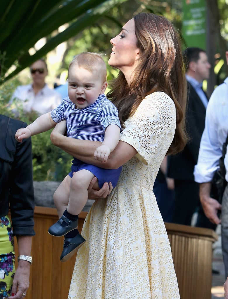 William on George's lungs: "He's got a good pair of lungs on him, that's for sure."
But William says he's still cute: "George's pretty loud, but of course very good looking!"
Prince Harry on George's crying: "When I saw him he was crying his eyes out, like all babies do I suppose. But it's fantastic to have another addition to the family. I only hope that my brother knows how expensive my babysitting charges are." William on George's lungs: "He's got a good pair of lungs on him, that's for sure."
But William says he's still cute: "George's pretty loud, but of course very good looking!"
Prince Harry on George's crying: "When I saw him he was crying his eyes out, like all babies do I suppose. But it's fantastic to have another addition to the family. I only hope that my brother knows how expensive my babysitting charges are."