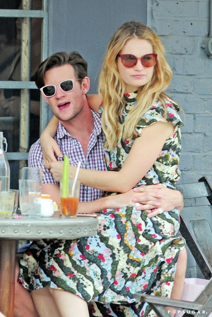 Lily James and Matt Smith London Pictures July 2018