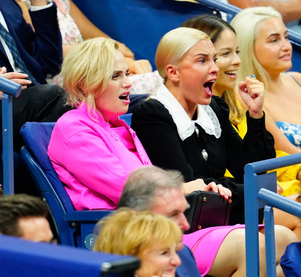 Rebel Wilson and her girlfriend Ramona Agruma on Aug. 29 at the US Open.