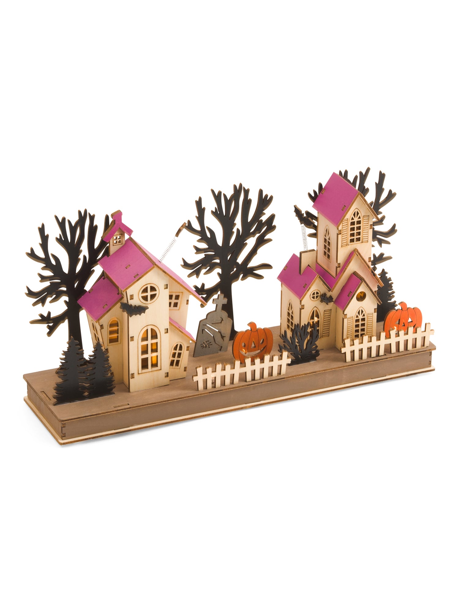 Wood Haunted House Trick Or Treat Tj Maxx Has Halloween Decor That S Both Spooky And Cheap All Under 60 Popsugar Home Photo 44