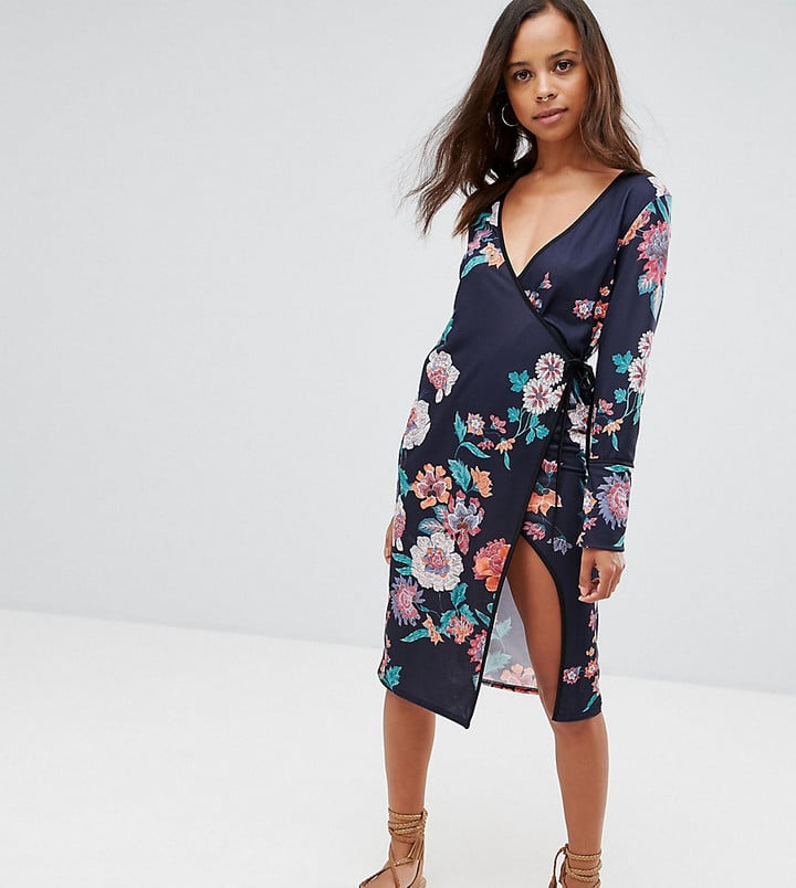 Boohoo Petite Printed Wrap Kimono