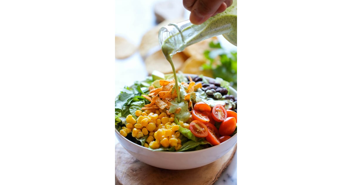 Southwestern Chopped Salad With Cilantro Lime Dressing 20 Delectable No Cook Dinners Popsugar Food Photo 14