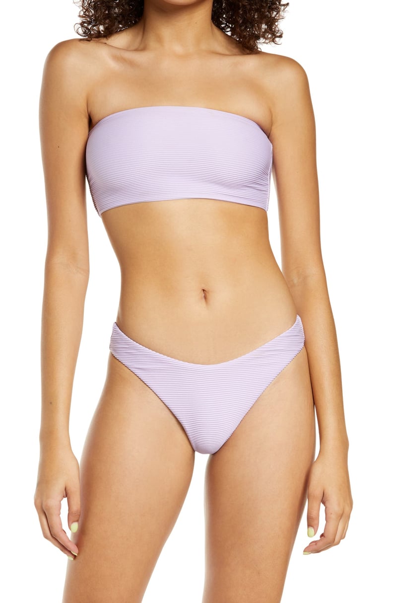 Seafolly High Cut Bikini Bottoms and Essential Tube Bikini Top