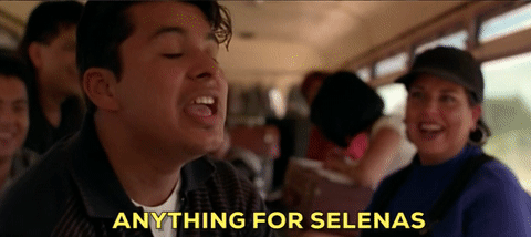 You used the phrase "Anything for Selenas" A LOT.