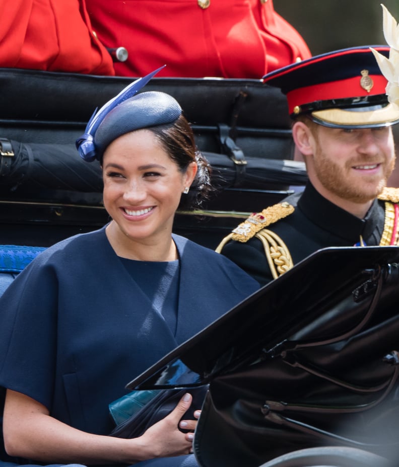 Meghan Markle's Sleek Side Chignon at Trooping the Colour 2019