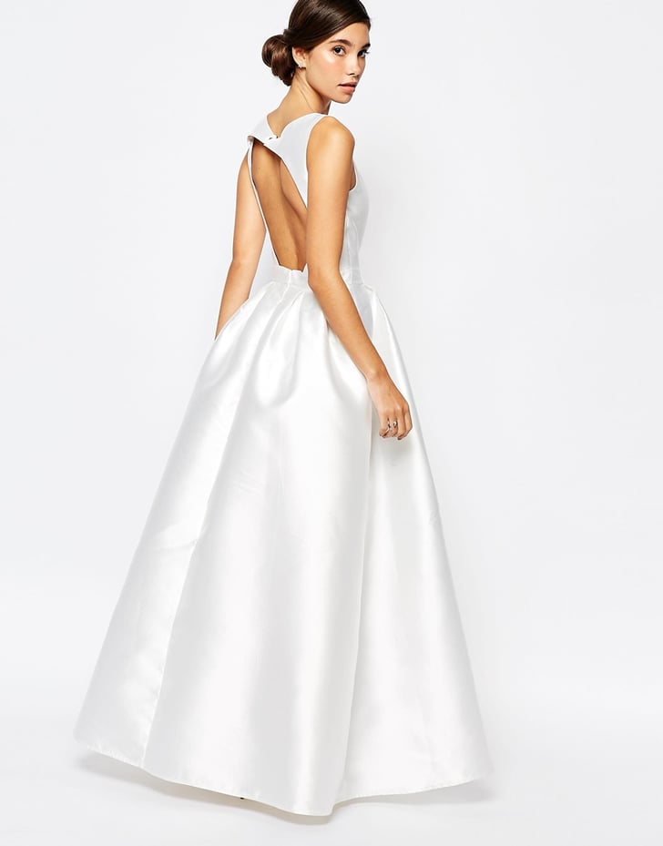 Chi Chi London Bridal  Maxi Dress  With Plunge Front  and 