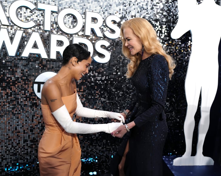 Zoë Kravitz and Nicole Kidman at the 2020 SAG Awards