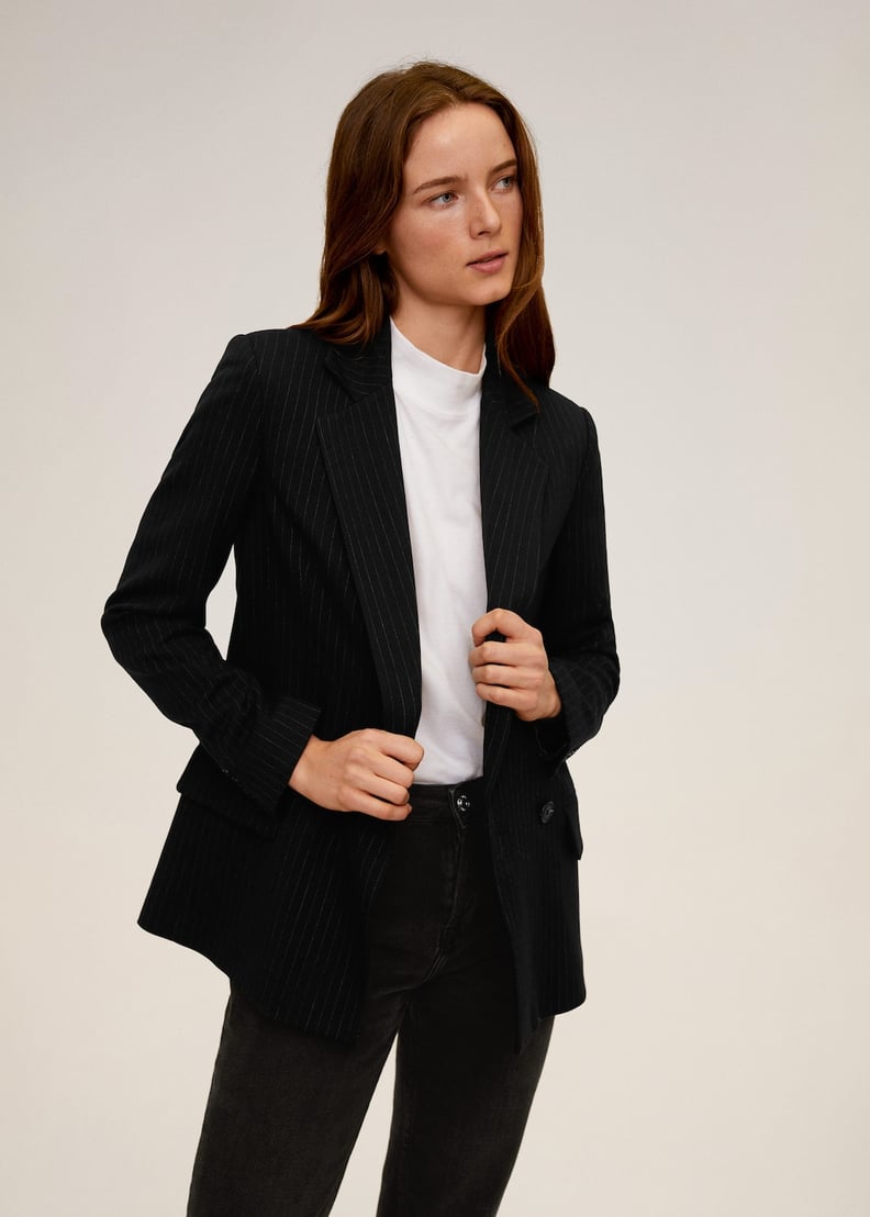 Mango Double-Breasted Blazer