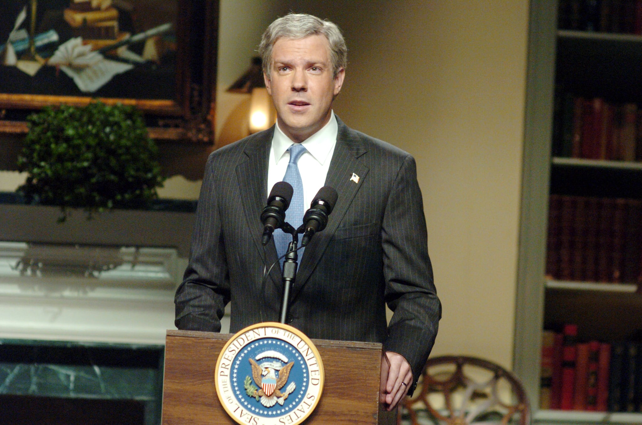 SATURDAY NIGHT LIVE, Jason Sudeikis (as George W. Bush), '21,500 More Troops', (Season 32, aired Jan. 13, 2007), 1975-, photo: Dana Edelson /  NBC / Courtesy: Everett Collection