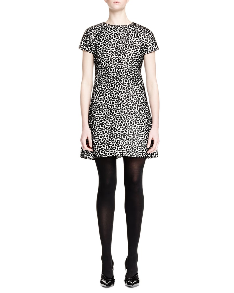 Balenciaga Short-Sleeve Floral-Print Shift Dress ($2,375)