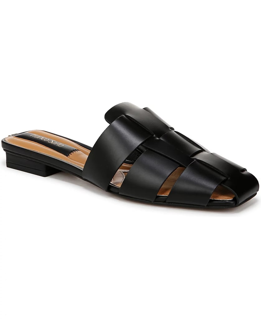 Franco Sarto Tavana Fisherman Square Toe Flat Mules