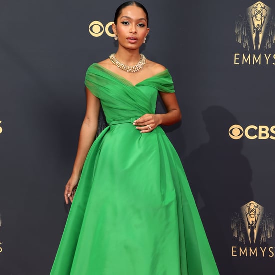 Yara Shahidi's Green Dior Haute Couture Dress at the Emmys