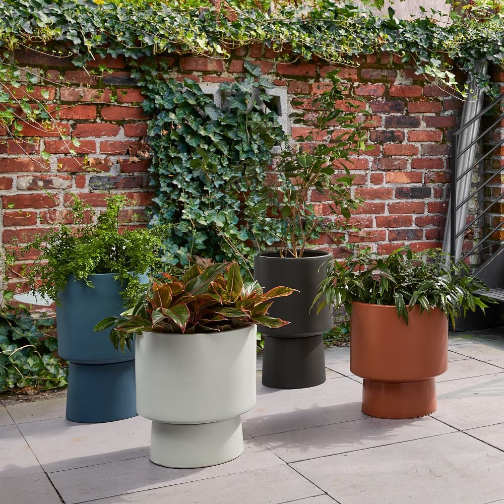 West Elm Bishop Indoor/Outdoor Pedestal Planters