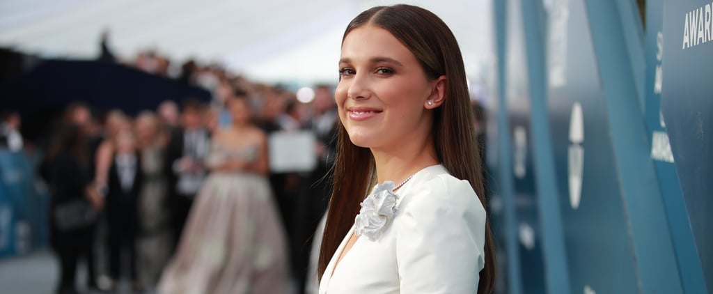 Millie Bobby Brown White Outfit at the 2020 SAG Awards