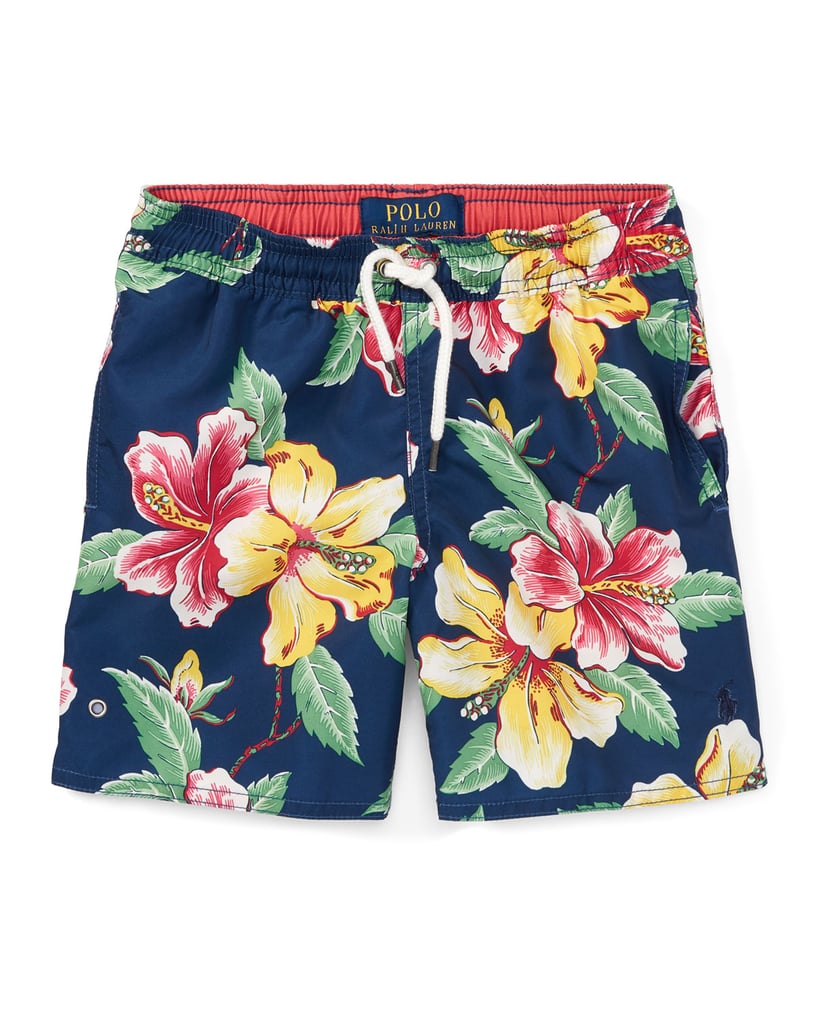 Ralph Lauren Childrenswear Captiva Floral-Print Swim Trunks | Best ...