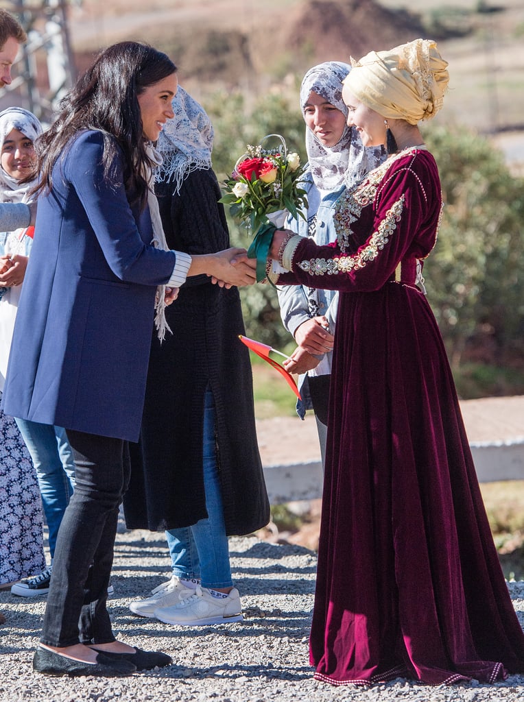 Prince Harry Meghan Markle Visit School on Morocco Tour 2019