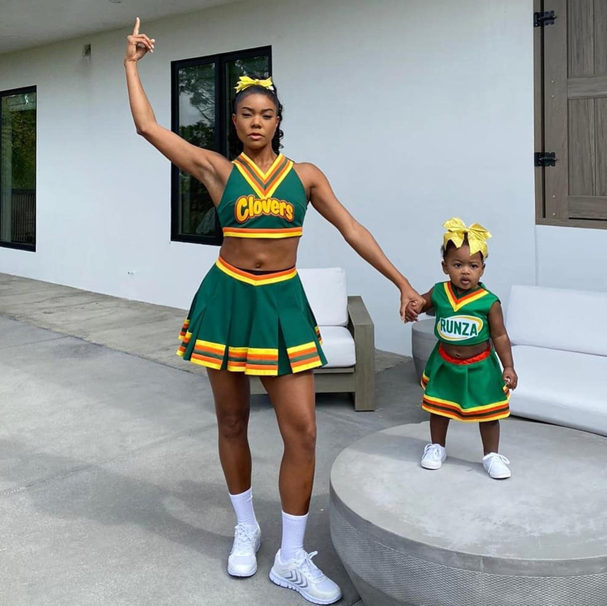 Gabrielle Union and Kaavia Dress as Bring It On Cheerleaders | POPSUGAR  Family