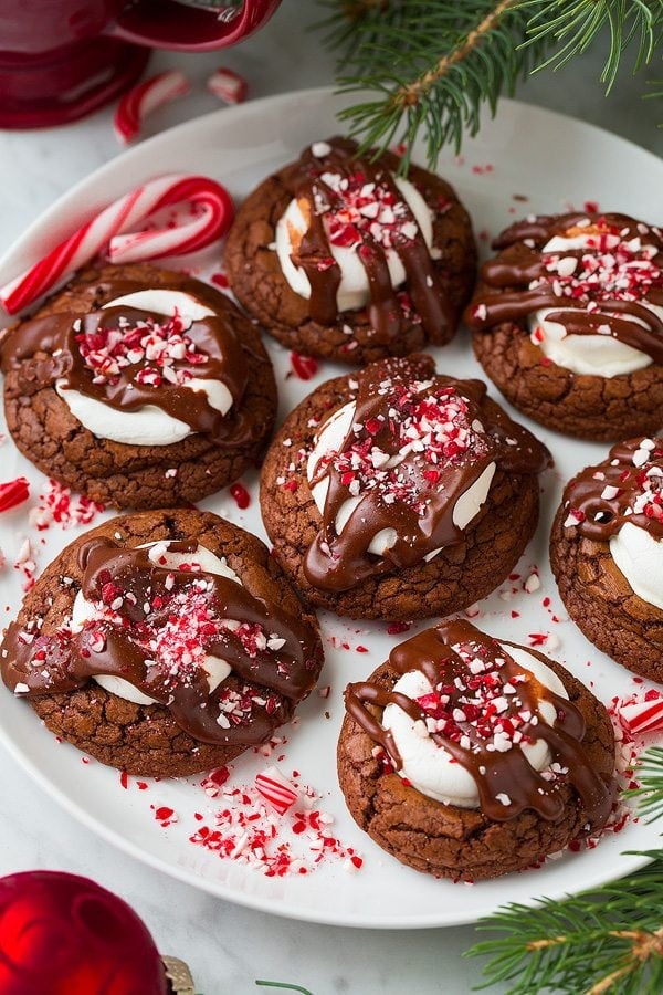 christmas peppermint hot chocolate